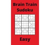 Red Brain Train Sudoku Book, 9x9 Puzzles, 250 Pages, 5x8, Easy