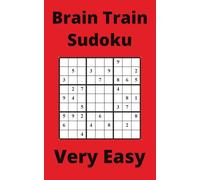 Red Brain Train Sudoku Book, 9x9 Puzzles, 250 Pages, 5x8, Very Easy