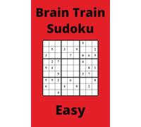 Red Brain Train Sudoku Book, 9x9 Puzzles, 300 Pages, 5x8, Easy