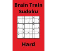 Red Brain Train Sudoku Book, 9x9 Puzzles, 300 Pages, 5x8, Hard