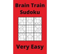 Red Brain Train Sudoku Book, 9x9 Puzzles, 300 Pages, 5x8, Very Easy
