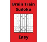Red Brain Train Sudoku Book, 9x9 Puzzles, 50 Pages, 5x8, Easy