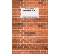 Red Brick Wall Composition Notebook: College-Ruled Writing Journal Featuring a Classic Red Brick Wall Pattern, Perfect for Students, Professionals, and Everyday Note-Taking,