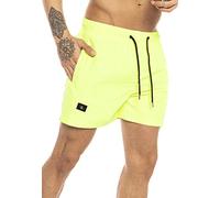 RED BRIDGE Bañador Shorts de natación Pantalones Cortos de baño de Secado rápido Amarillo M