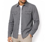 Red Bridge Camisa vaquera para hombre, informal, con bolsillo en el pecho