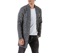 RED BRIDGE Cardigan para Hombre Abrigo Capote Gris L