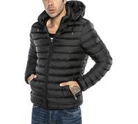 RED BRIDGE Chaqueta acolchada para Hombre Bomber de Entretiempo Lightweight Bubble Negro L