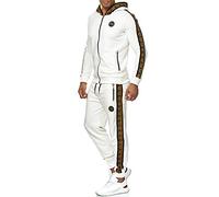 RED BRIDGE Conjunto deportivo con logotipo Laterales estampado para hombre Ecru