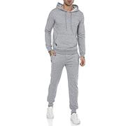 RED BRIDGE Conjunto deportivo para hombre Chándales Pantalón Suéter Set Gris S