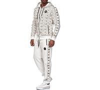 RED BRIDGE Conjunto deportivo para Hombre Sudadera con capucha Pantalón Chándal Blanco L