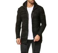 RED BRIDGE Hombres Cárdigan Sudadera con Capucha Invierno Chaqueta de Punto