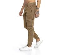 RED BRIDGE Pantalón Chandal para Hombre Vaqueros Jeans Joggers Cargo Look Marrón W30 L32