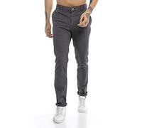RED BRIDGE Pantalones para Hombre de Algodón Casual Elegantes Gris Oscuro W32 L32