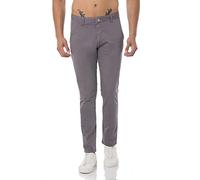 RED BRIDGE Pantalones para Hombres Chino-Pants de algodón Stretch Elegantes Gris