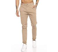 RED BRIDGE Pantalones para Hombres Chino-Pants de algodón Stretch Elegantes Marrón
