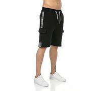 RED BRIDGE Shorts para Hombres Pantalones Cortos Chándal Sweat-Pants Cargo Negro XXL