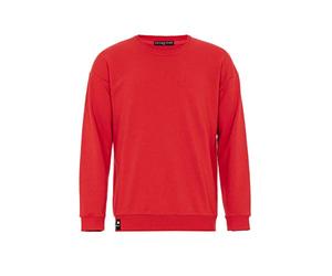 RED BRIDGE Sudadera para Hombres Suéter Jersey Algodón Premium Basic Real Oversize Rojo L