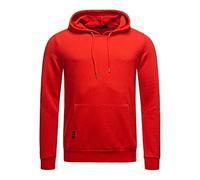 RED BRIDGE Sudadera Unicolor con Capucha de algodón para Hombre Rojo