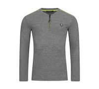 RED BRIDGE Suéter para Hombre en Algodón Jersey con Detalles en Colores neón - Gris M