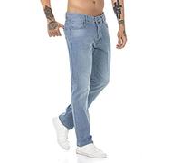 RED BRIDGE Vaqueros para Hombre Jeans Denim Pants Estilo Straight Cut Azul Claro W36L34