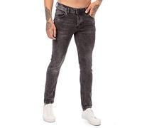 RED BRIDGE Vaqueros para Hombre Pantalòn Denim Casual Used Look Negro W32L32