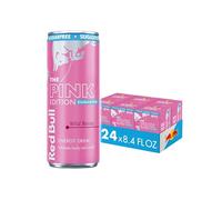 Red Bull Bayas silvestres sin azúcar, edición rosa, con 80 mg de cafeína más taurina y vitaminas B, 8,4 oz, 6 paquetes de 4 latas (24 unidades)