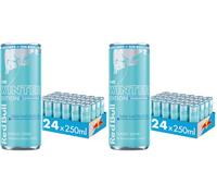 Red Bull Bebida Energética, Ice Vanilla y berry sugarfree 24x250ml (Paquete de 2)