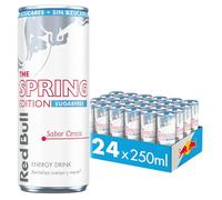 Red Bull Bebida Energética Sin Azúcar, Sabor Cereza, Sin Azucar, 24 latas x 250ml