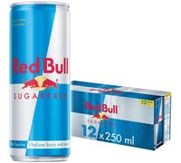 Red Bull Energy Drink Sin Azúcar, 250 ml (Pack de 12) UK