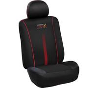 RED BULL Juego de Fundas de Asiento de Coche Powerbar de 3 Piezas, Negras y Rojas, cómodas, duraderas, fáciles y rápidas de Instalar
