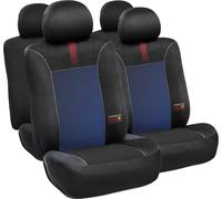 RED BULL Juego Fundas Asiento 10 Piezas Líneas Mezcladas Negro/Rojo Original
