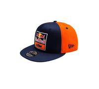 Red Bull New Era KTM Replica Team Flat Cap - Talla única - Ropa Deportiva de Carreras Unisex