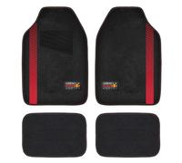 Red Bull Oracle - Juego de 4 Alfombrillas universales para Coche, Color Negro y Rojo