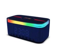 Red Bull Racing Altavoz Bluetooth RB-SK300 con Radio FM, Despertador, Carga Inalámbrica, Luz LED Multicolor y Batería de 1200 mAh