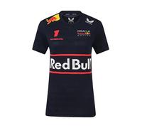 Red Bull Racing F1 Camiseta de Equipo para Mujer, edición Oficial MAX Verstappen Driver, Azul Cielo Nocturno (Reino Unido, numérico, 12, Regular, Azul Marino)