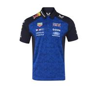 Red Bull Racing F1 Team, Producto Oficial de Castore 2026, Camiseta Tipo Polo, Jersey, Azul Marino y Azul Racing