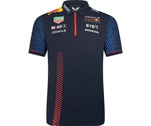 Red Bull Racing Formula One Team - Producto Oficial de Fórmula 1 2023 - Réplica de Camiseta Polo de Manga Corta - Night Sky - Hombre, Azul, M