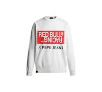 Red Bull Racing X Pepe Jeans RBR Intarsia Logo Knit Crew Neck Prendas de Punto, White (Off White), M para Hombre