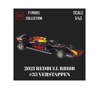 (RED BULL RB16B 33) 1:43 2022 RB18 Max Modelo de coche a escala Red Bull Racing Ferrari Alfa Romeo Mclaren