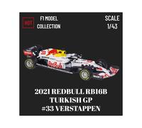 (RED BULL RB16B 33W) 1:43 2022 RB18 Max Modelo de coche a escala Red Bull Racing Ferrari Alfa Romeo