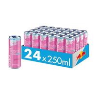 Red Bull Rosa Energy Drink Edición Primavera (sin azúcar) - Paquete de 24 latas - Bebida con sabor a bayas salvajes, desechable (24 x 250 ml)