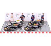 Red Bull Racing - Juego de 4 modelos de coche Fórmula 1 F1 2021-2023 - Verstappen - Escala 1:43 12 cm - BBurago 38092V