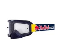 Red Bull Spect Evan MX - Gafas de sol con montura azul brillante, correa de color azul, lente transparente de un solo panel