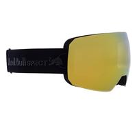 Red Bull Spect Eyewear CHUTE-01 - Gafas de esquí para hombre, color negro/marrón con espejo dorado, L