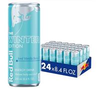 Red Bull Winter Edition Energy Drink Iced Vanilla Berry, 24 latas, caja de 24 dosis, con 80 mg de cafeína, taurina y vitaminas B