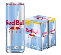 Red Bull Zero 250ml - Bebida Energética Sin Azúcar y Sin Calorías - Distribuido por Laborawi (4 x 250ml)