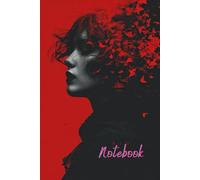 Red Butterflies Notebook - Aesthetic Lined Journal for Creative Souls: A 120-Page Writing Notebook for Women | Elegant Red & Black Cover | Perfect for Journaling, Poetry, or Daily Thoughts