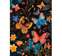 Red Butterfly 1000 Piece Jigsaw Puzzles for Adults, Colourful, Challenging & Brainteasing Adult Puzzles 1000 Pieces Plant, Fun jigsaws for The Whole Family 30x20 Inch