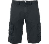 RED by EMP Hombre Pantalones Cortos Cargo Negros XL