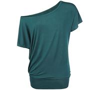 RED by EMP Mujer Camisa básica Verde de Manga Larga 3XL